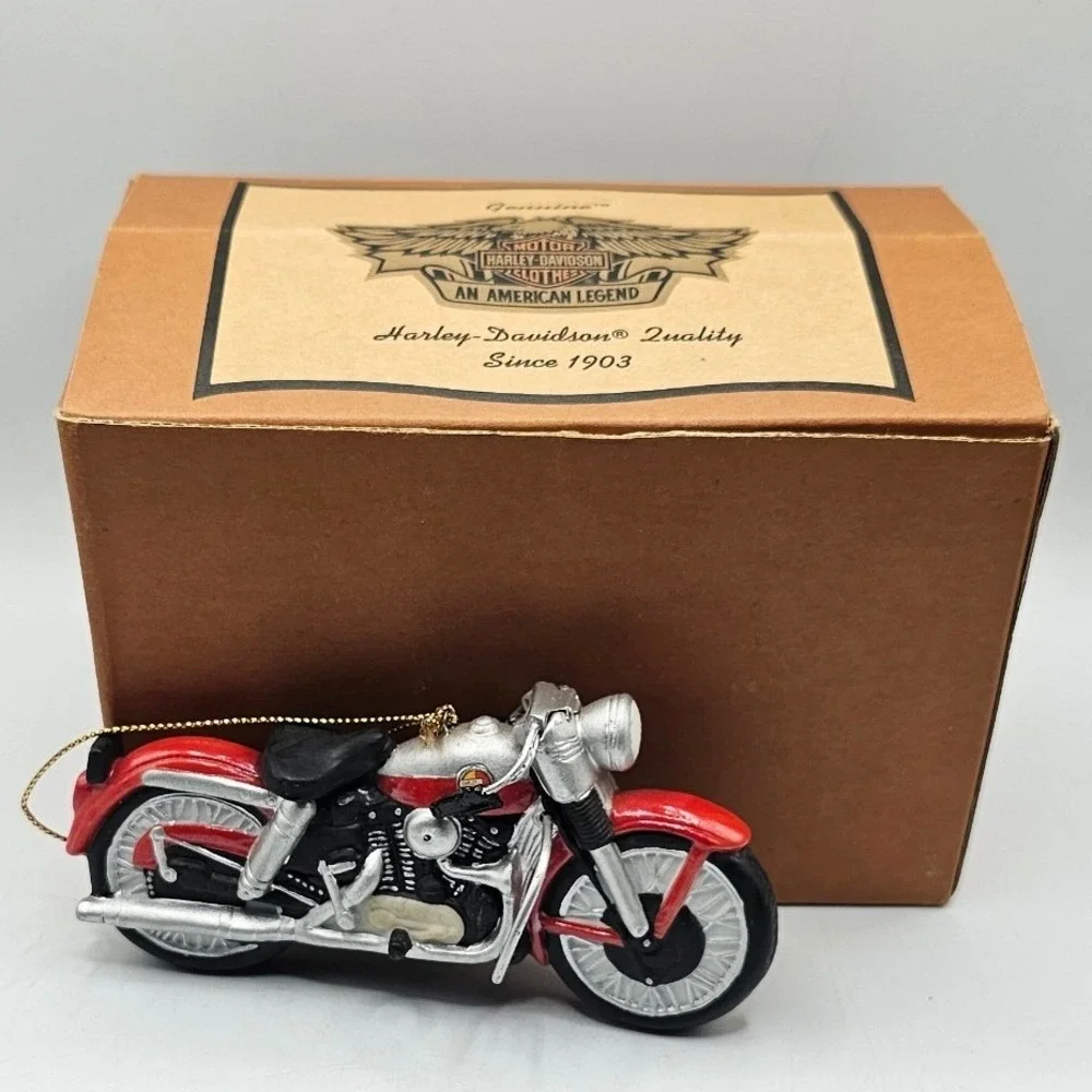 Harley-Davidson Christmas Ornament Lot of 3 Ridin Cool Santa Motorcycle Boxed